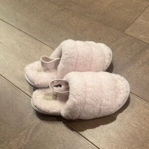 UGG Soft Pink Shearling Slippers